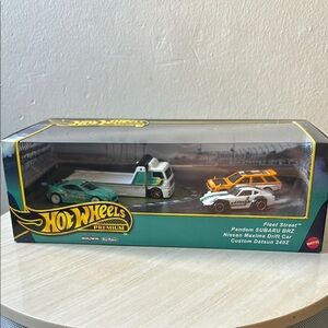 HotWheels are Premium Car Set - Green, White, and Orange🦋